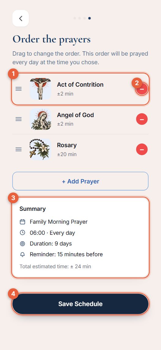 Step 4: order and save
