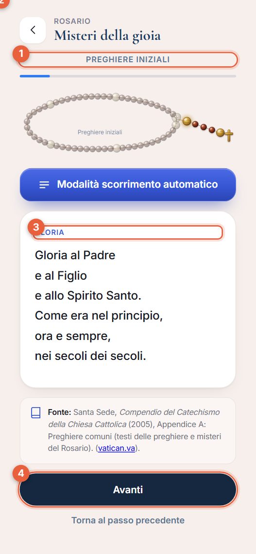 Rosario guidato con contatore delle Ave Maria
