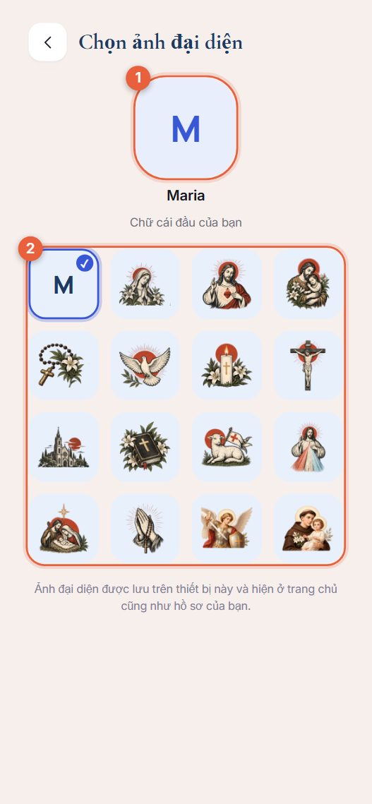 Chọn ảnh đại diện